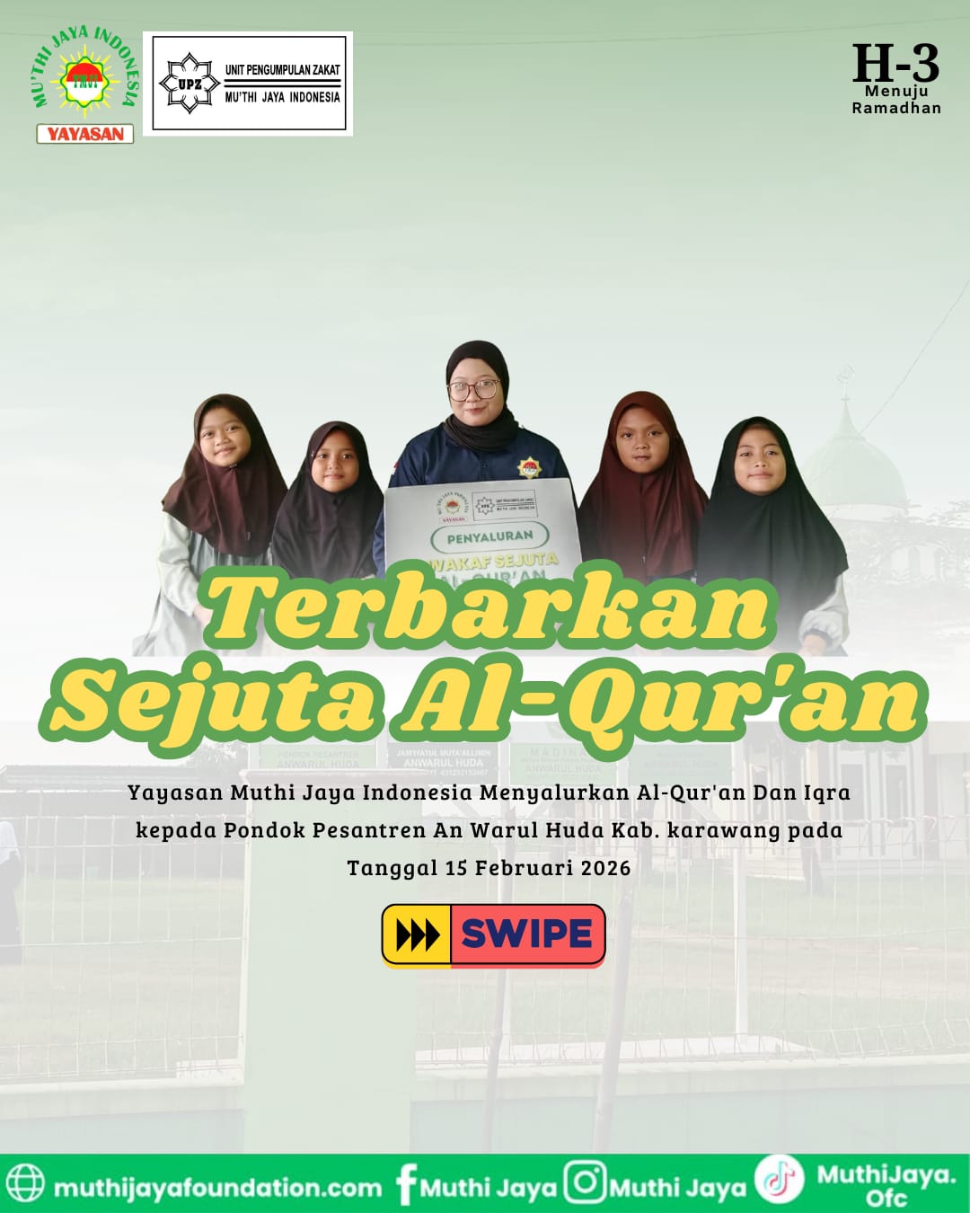 WAKAF AL-QUR'AN PONDOK PESANTREN AN WARUL HUDA